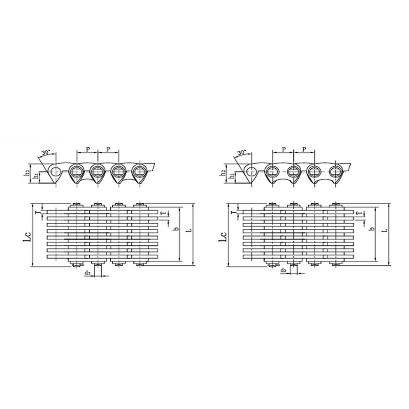 側面接触サイレントチェーン