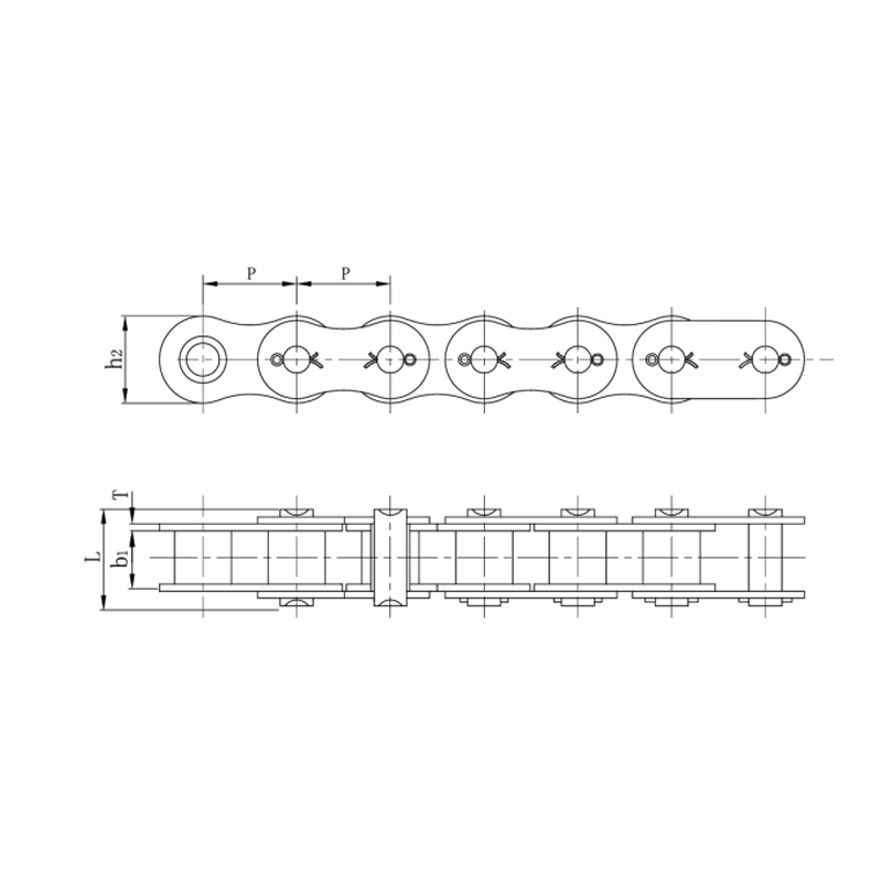 コタードタイプショートピッチ精密ローラチェーン（Aシリーズ）