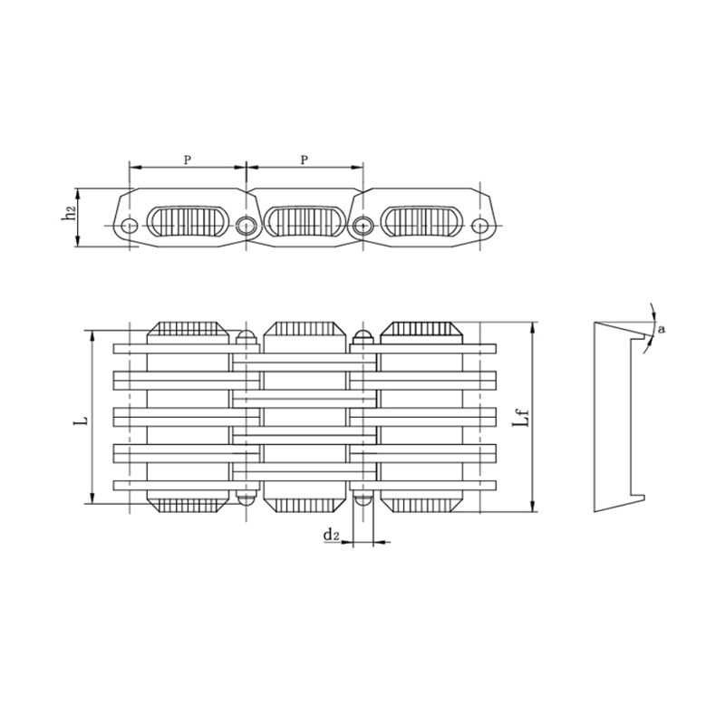 スライドリーフ付きPIV無段変速チェーン