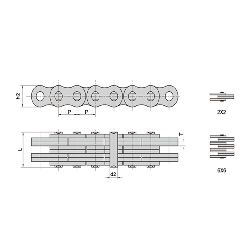 （LLシリーズ） 省メンテナンス高安定リーフチェーン